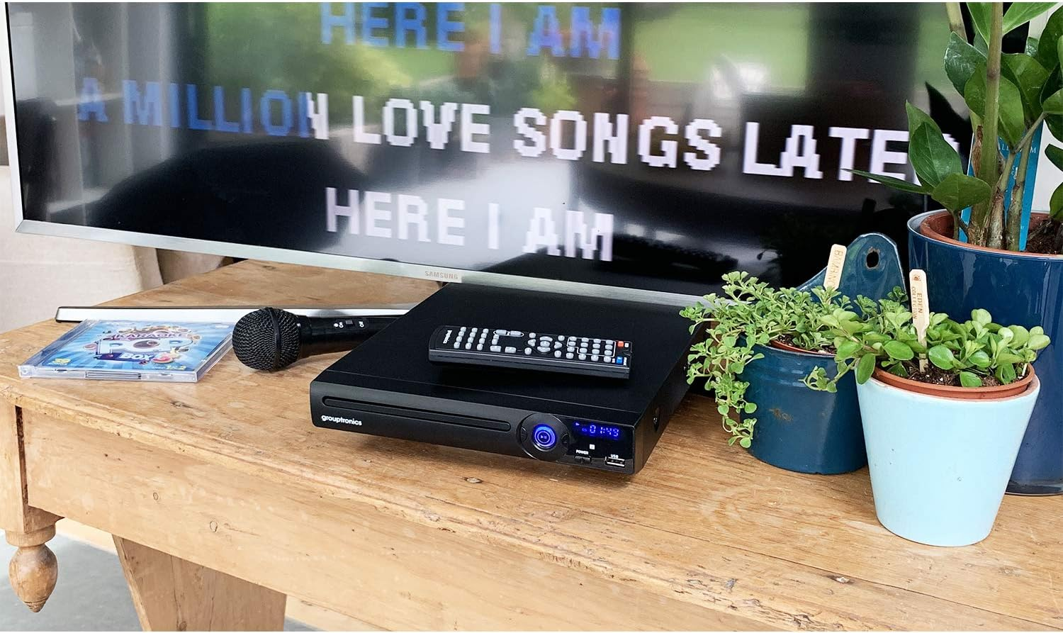 Grouptronics GTDVD-181 Compact Multi Region DVD Player & Karaoke Player with USB, HDMI & Scart Output - Easy Setup image number 2