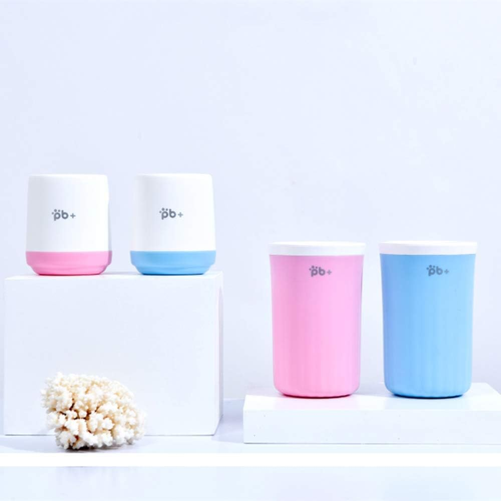 Dog Paw Cleaner, Dog Paw Washer, Paw Buddy Muddy Paw Cleaner, 360 &deg; Rotation Pet Foot Cleaner Silicone Brush Cup for Small Medium Large Breed Dogs/Cats (Blue M) - Blue image number 3