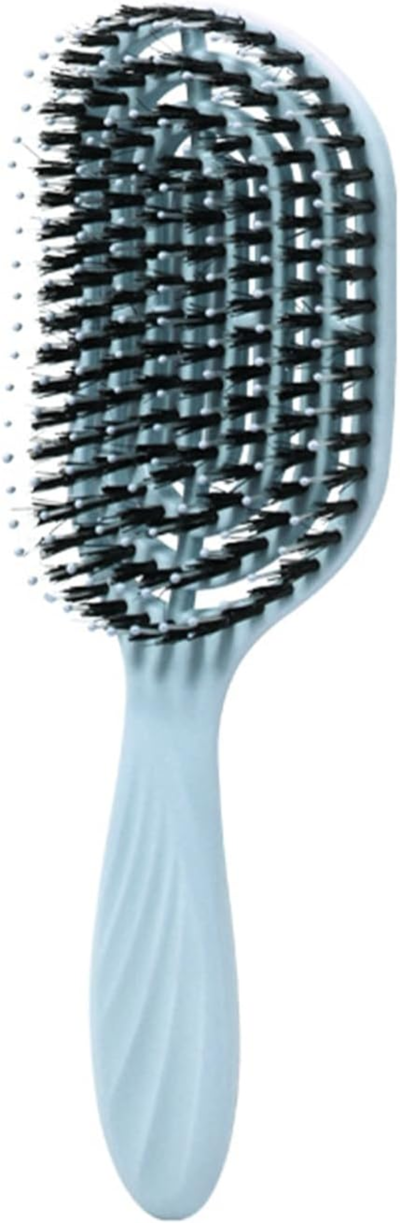 Boar Bristle Hair Brush - Homiladi Frizz Control & anti Static Detangling Comb | Adds Shine & Scalp Massage | Wet/Dry Use | Hair Brush Women | Salon-Finish Hair Brushes (Blue) image number 6