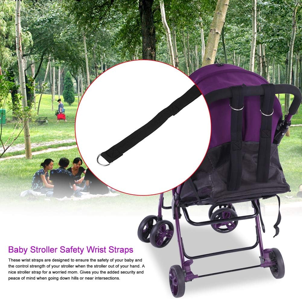 Stroller Safety Strap, Comfortable Cushioned Stroller Wrist Strap for Baby Stroller for Carriage for Pram image number 4