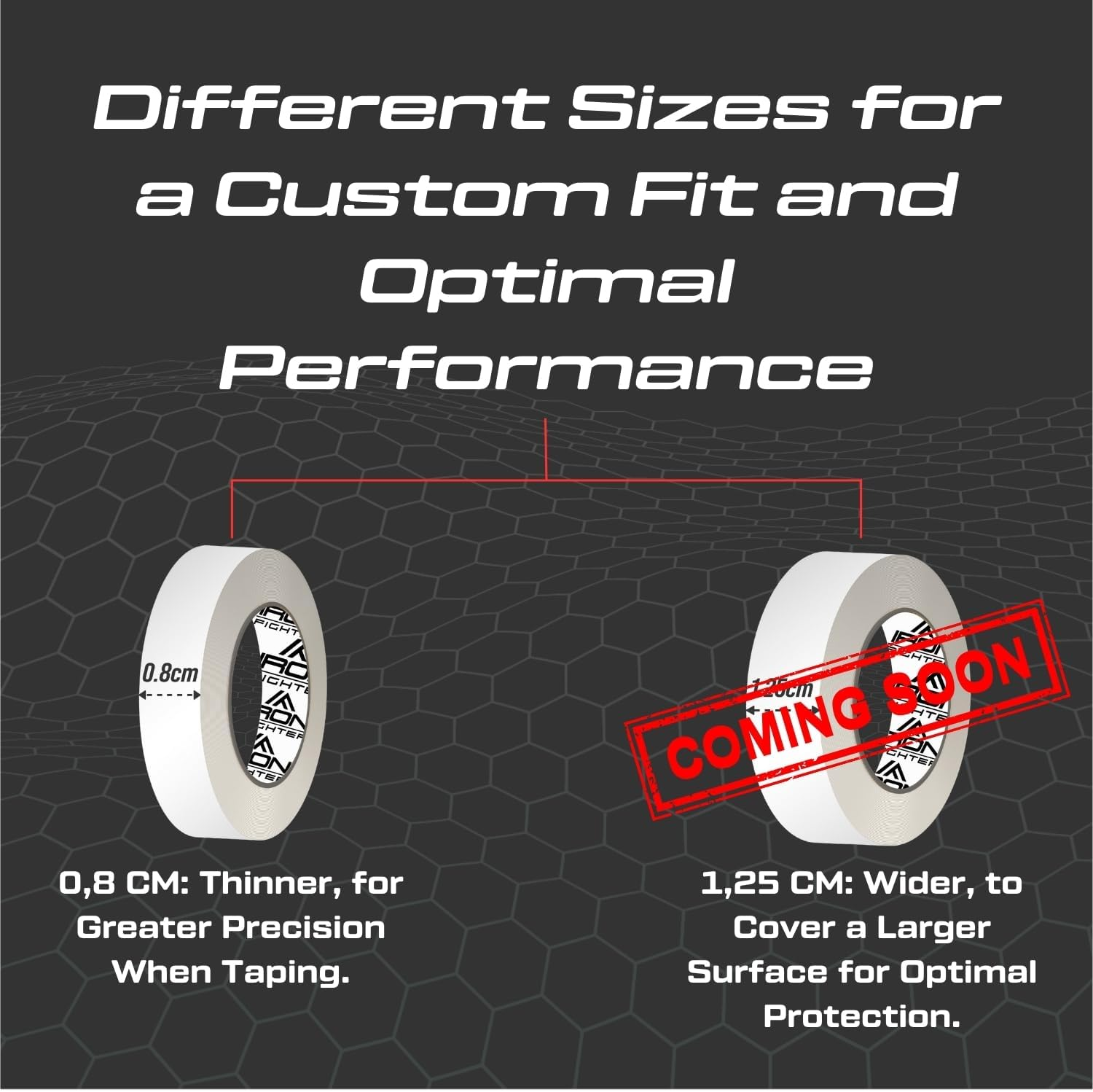 5X Rolls of Athletic Finger Tape Sports 0,8CM/0.3IN X 13,7M/45FT - BJJ Brazilian Jiu Jitsu - Rock Tape for Climbing - Crossfit - Judo - Volleyball - White Sports Tapes Strapping image number 4