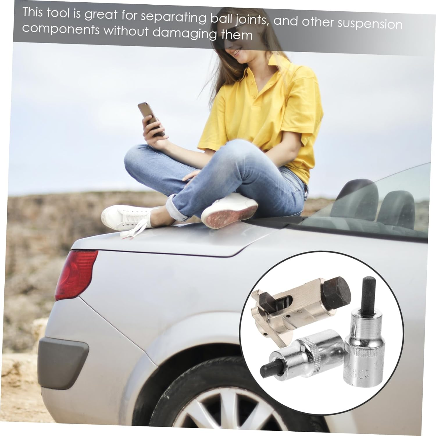 WHAMVOX 3Pcs Suspension Separator and Strut Spreader Tool Set for Car Shock Absorber Removal, Steering and Suspension Repair Automotive Hand Tools Random Color image number 5