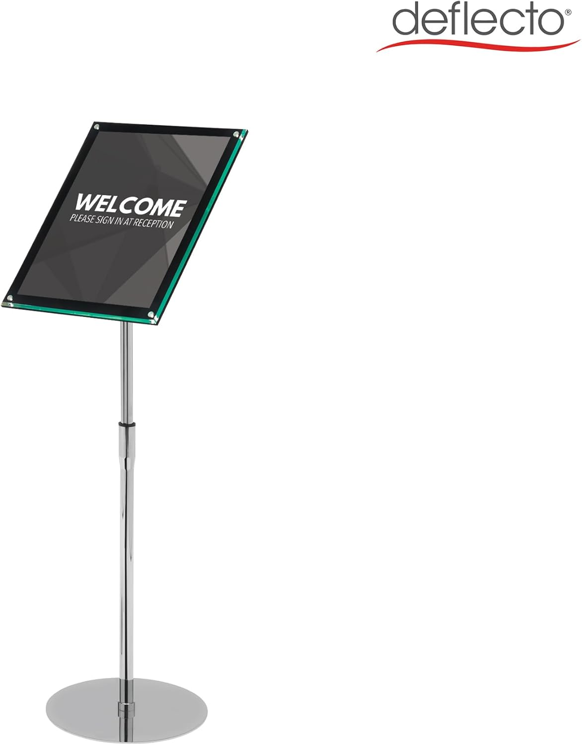 Deflecto Sign Holder with Bevel Magnetic Cover Floor-Standing Heavyweight H680-1060Mm A3 Ref DE790645 image number 4