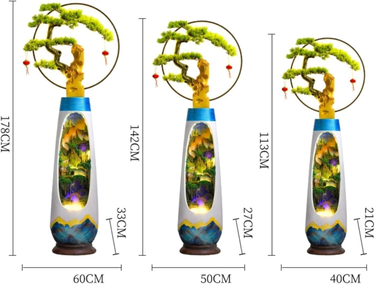 Outdoor Fountain Modern Simple Circulation Water Decoration, Living Room Courtyard Rockery Fountain, Humidification(L) image number 4