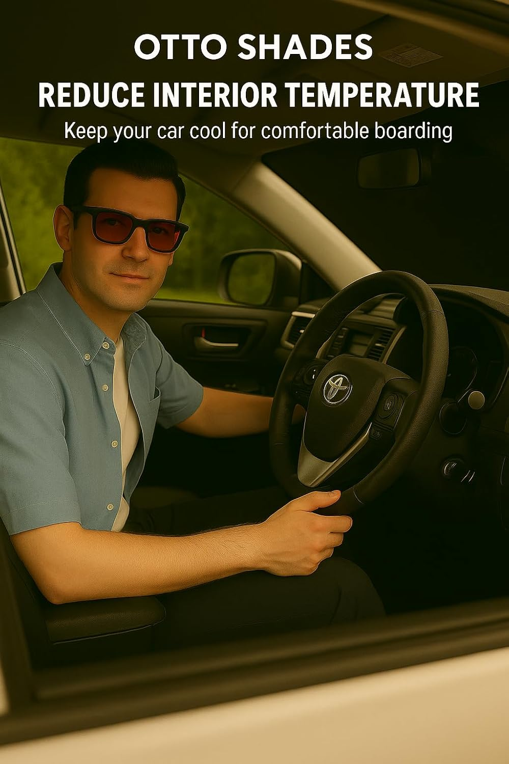 OTTO SHADES Thick Windscreen Sun Shade for BYD Sealion 7 2025, 6-Layer Custom Fit, Maximum UV Protection & Heat Shield | Foldable Front Window Sunshade & Sun Visor image number 6