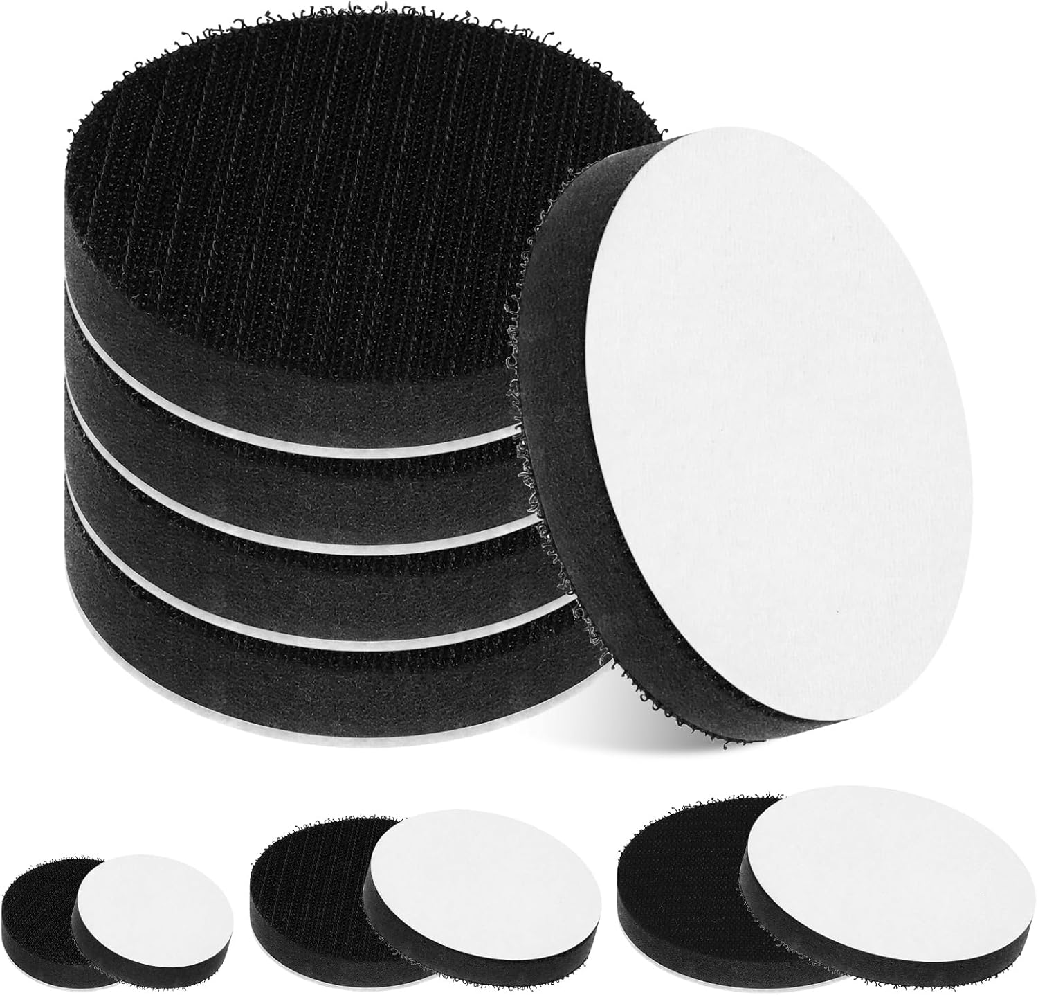 5Pc 3" Foam Buffering Pad Soft Density Interface Pad Hook & Loop Protection Cushion Sponge Buffering Backing Pad Polishing Pad for Uniform Sanding image number 4