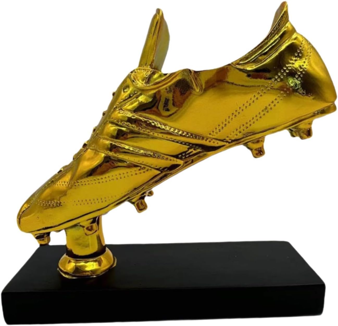 Generic Golden Boot Soccer Trophy Sculpture Figurine Resin Trophy for Home Decor Entrance
