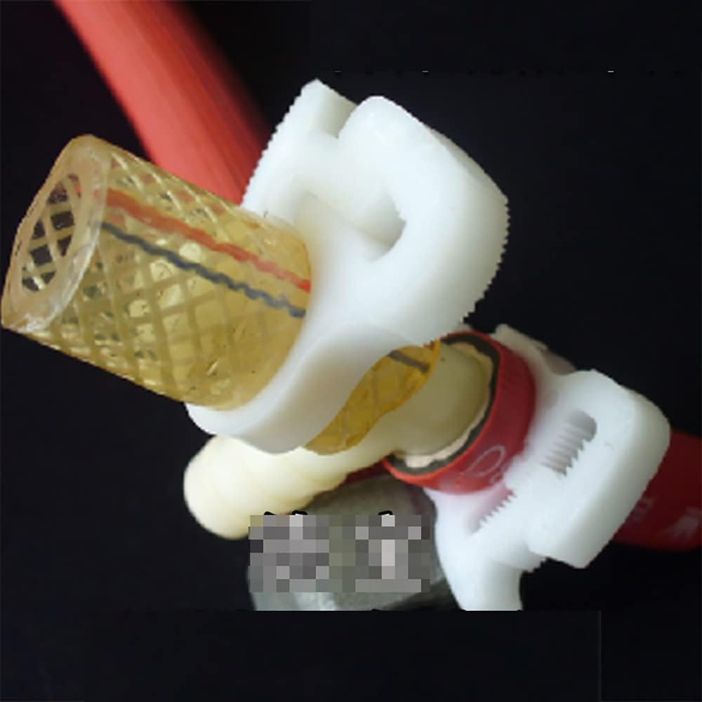 10 Pcs Gripping Hose Clamps, Heavy Duty Speedy Double Snap Grip Plastic Hose Clamps, Adjustable Ratcheting Hose Clip for Connecting, Fastening, Sealing Hoses (6.5-7.0Mm) image number 2
