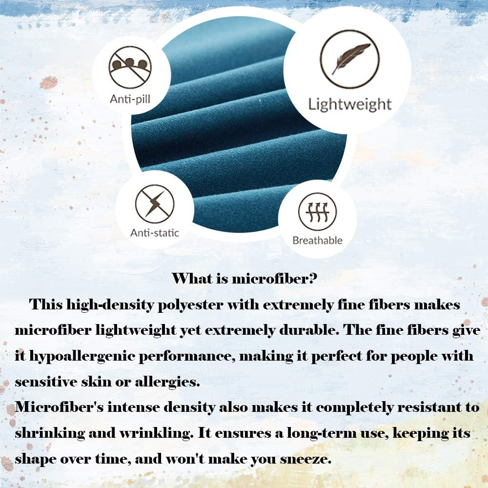 Duvet Cover Set 4 Pieces Single Queen King Twin Full, Morbuy 4 Pcs Bedding Set Reversible Printed Microfiber Soft with 1 Quilt Cover 2 Pillowcases 1 Sheets (220X240Cm,Unicorn) image number 4