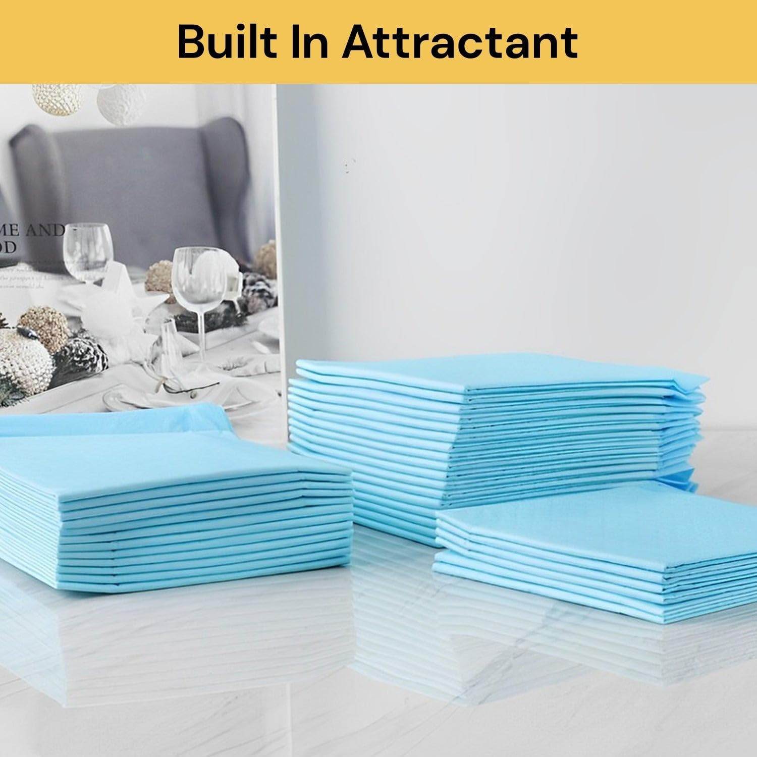 EZONEDEAL Extra-Large Dog Training Pads for Dogs Super Absorbent and Thicker Puppy Pads with Quick-Drying Materials Potty Training Pee Pads for Dogs and Cats - Dog Pee Pad (200 PCS) image number 2