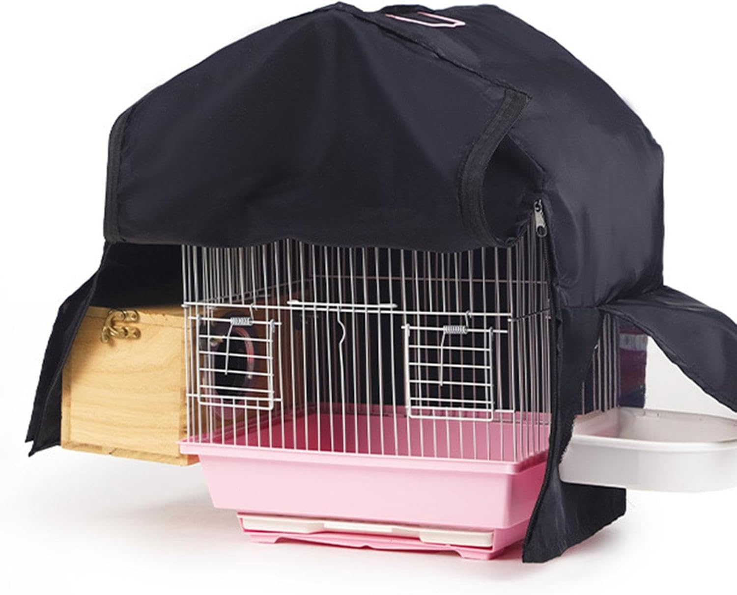 Leefasy Bird Cage Cover Windproof Breathable Shading Cloth Sunproof Washable Protector Night Blackout Cover for Budgies Bird Supplies image number 3