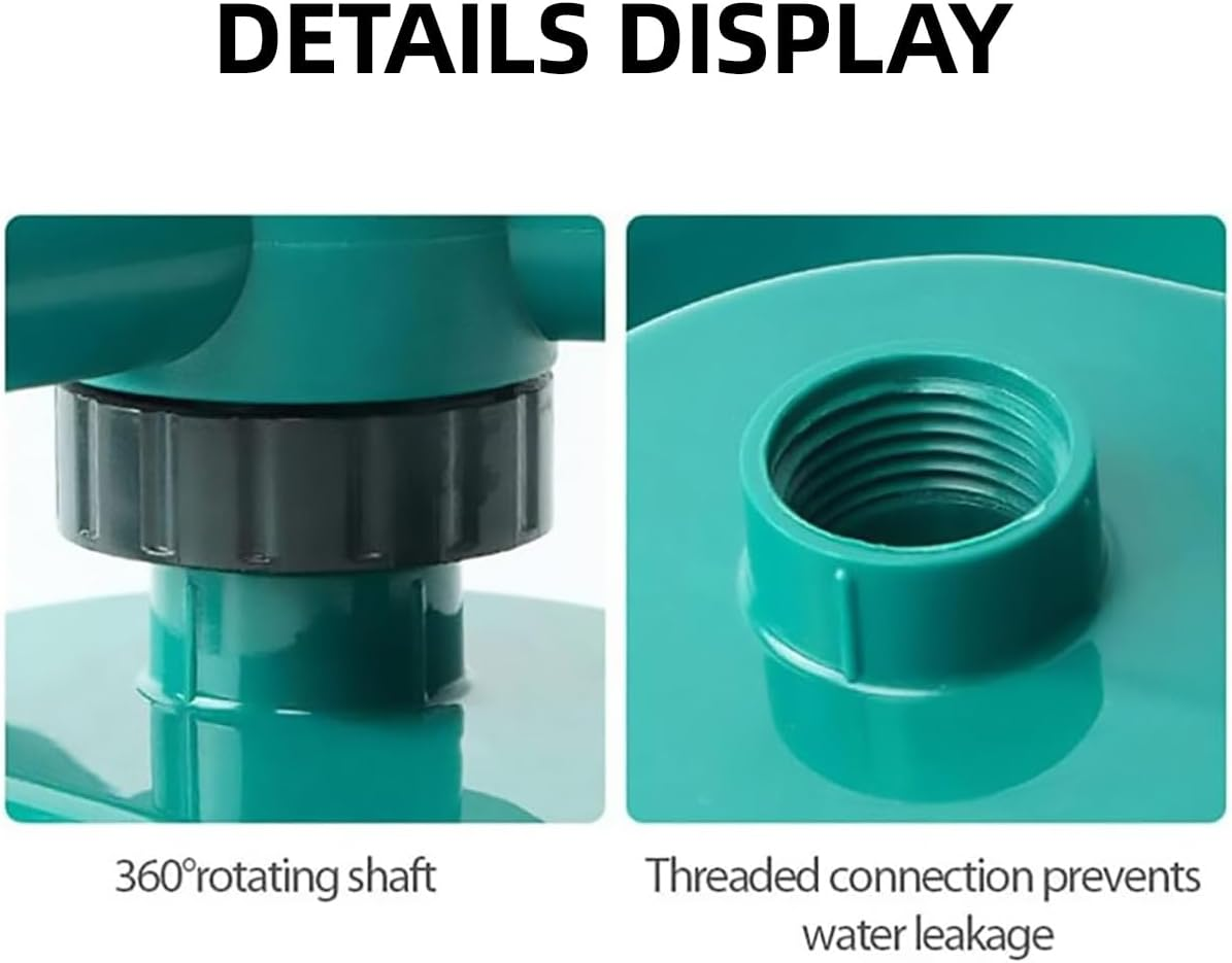 AIMALL Automatic Rotating Garden Sprinkler with 360&deg; Adjustable Nozzles &ndash; Spike Lawn Sprayer in 1/2/3 Arm Styles for Vegetable Beds, Yards & Tandem Watering Systems image number 5