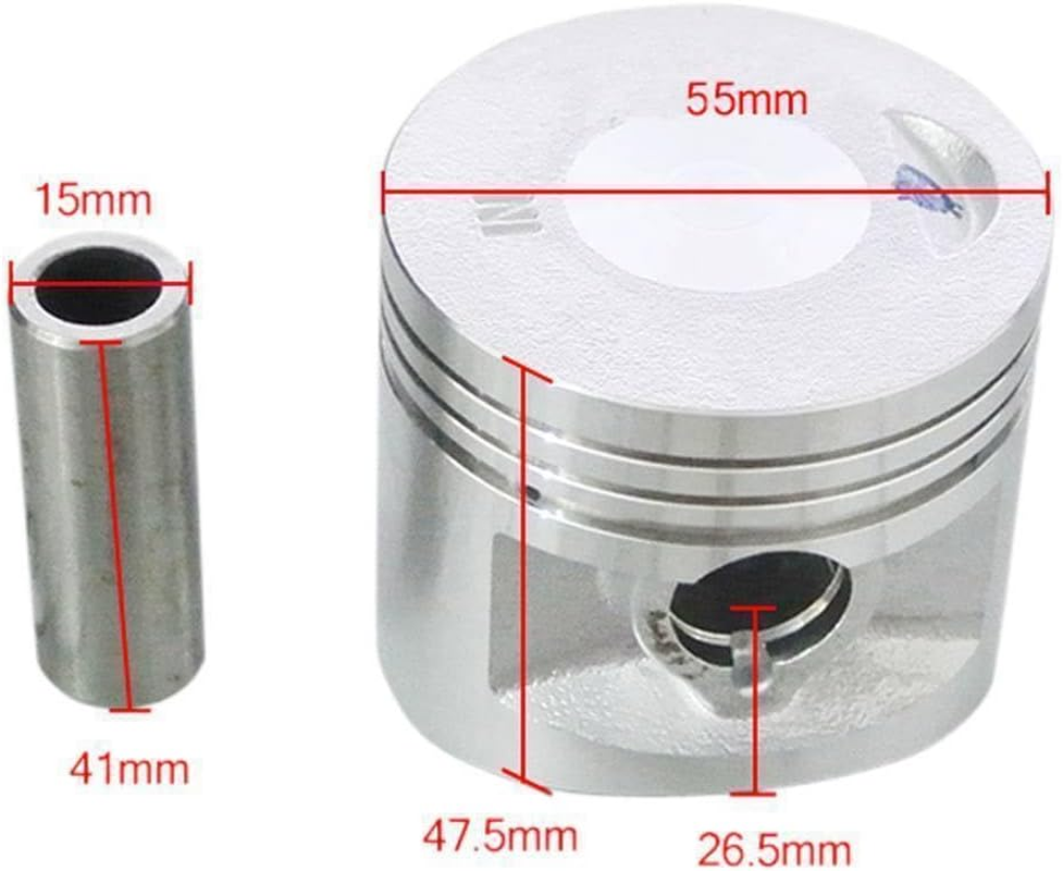 TDR Genuine LIFAN 140Cc 55Mm Cylinder Piston Ring Kit for Dirt Bike Pit Bike ATV image number 3