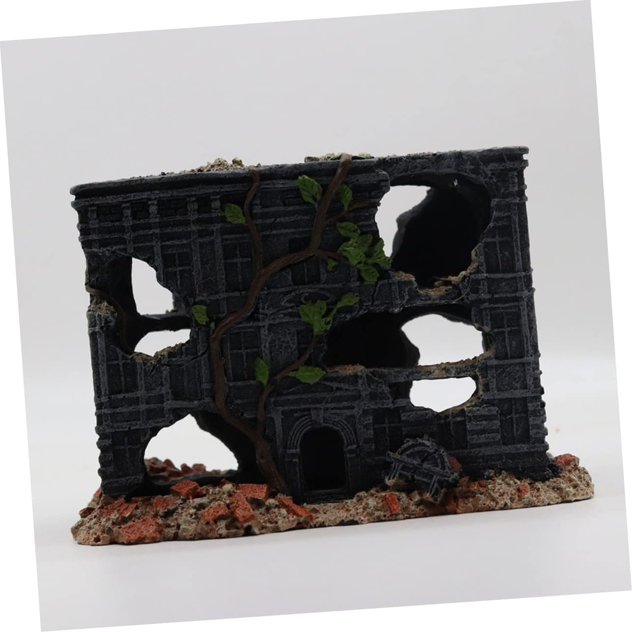 Parliky Imitated Tank Adornment Decorative Aquarium Decor Vivid Old House Ornament for Fish Tank Stable Base Hideout for Minnows for Aquatic Environments and Festivals