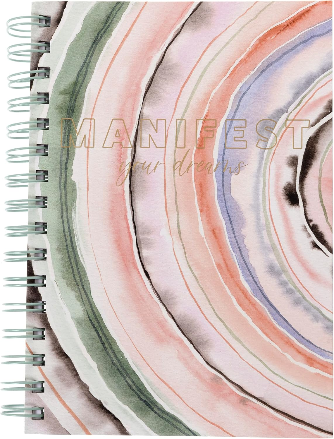 Graphique Hardbound Spiral Journal | Groovy Notes Design | Premium Paper | Notebook | Diary | Lists | Record Month and Date | Great Gift | 160 Ruled Pages | 6.25&rdquo; X 8.25&rdquo; image number 2