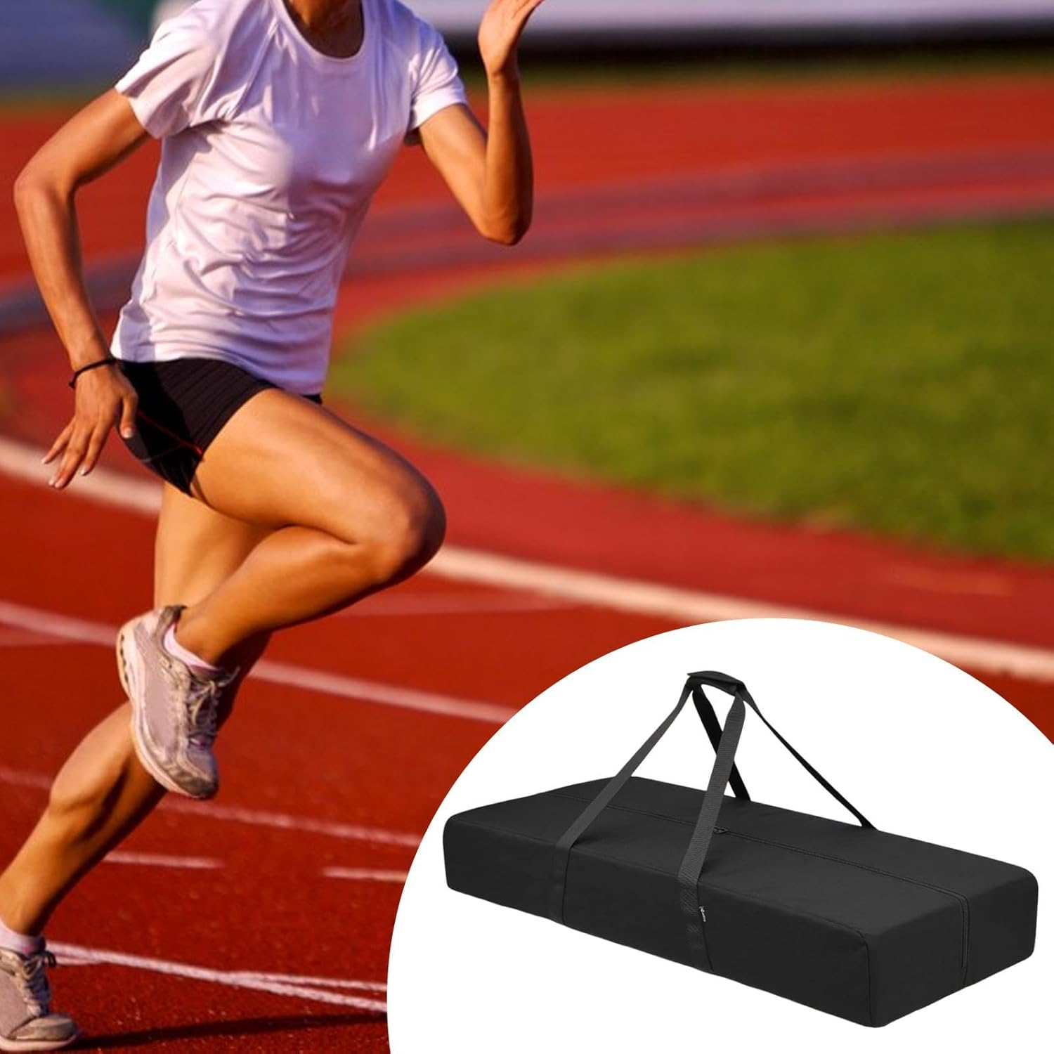 STARTIST Travel Duffel Tote Portable Starting Block Carry Bag Waterproof Gym Bag with Zippers and Handles for Travel Sports Equipment image number 1