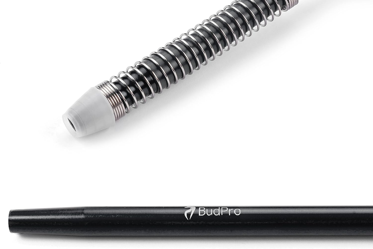 Silicone Hose 72In with Aluminium Handle & Anti-Flex Spring &ndash; Durable Flexible Tube (Black) image number 1