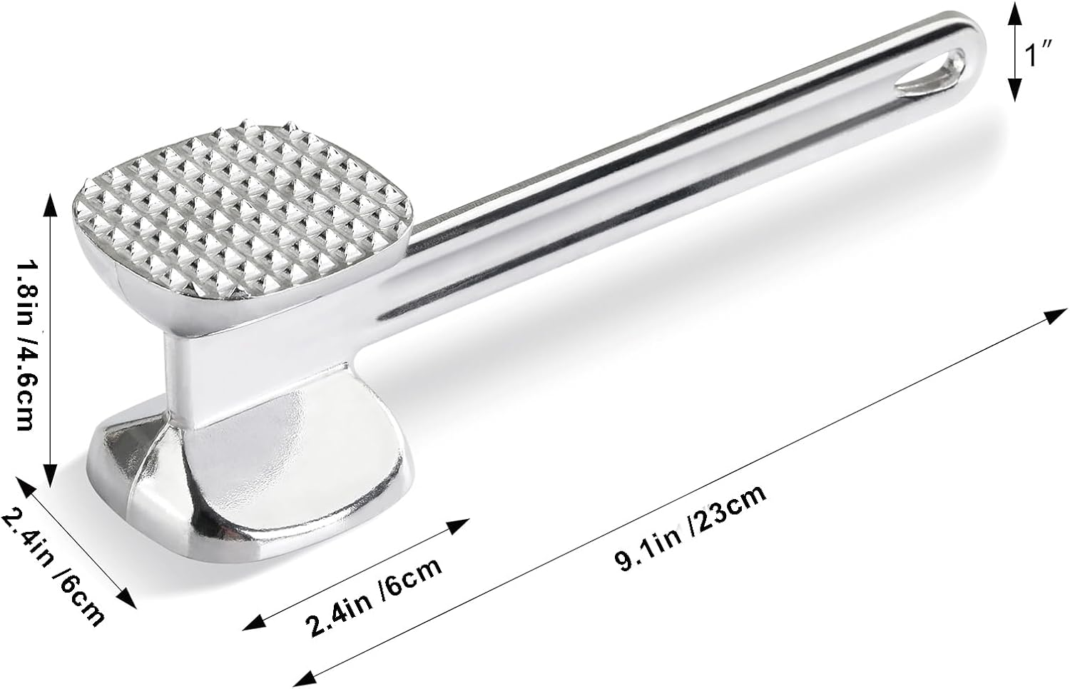 Meat Hammer, Meat Tenderizer, Dual-Sided Nails Meat Mallet for Steak, Chicken, Fish, Meat Pounder, Meat Tenderizer Tool, Meat Pounder, Meat Tenderizer Hammer image number 6