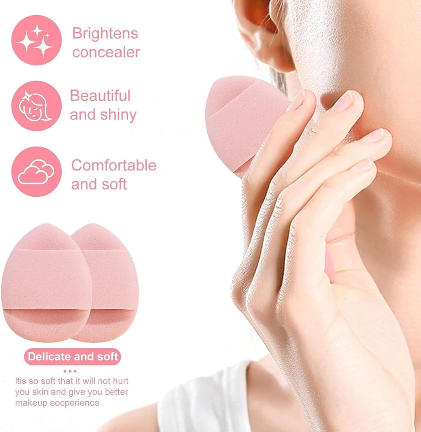 Atrccs 48Pcs Makeup Brushes Set, Professional & Newbie-Friendly Foundation Powder Concealers Eye Shadows Blush Makeup Brushes Tool Set, Premium Synthetic Facial Makeup Accessories with Bag image number 2