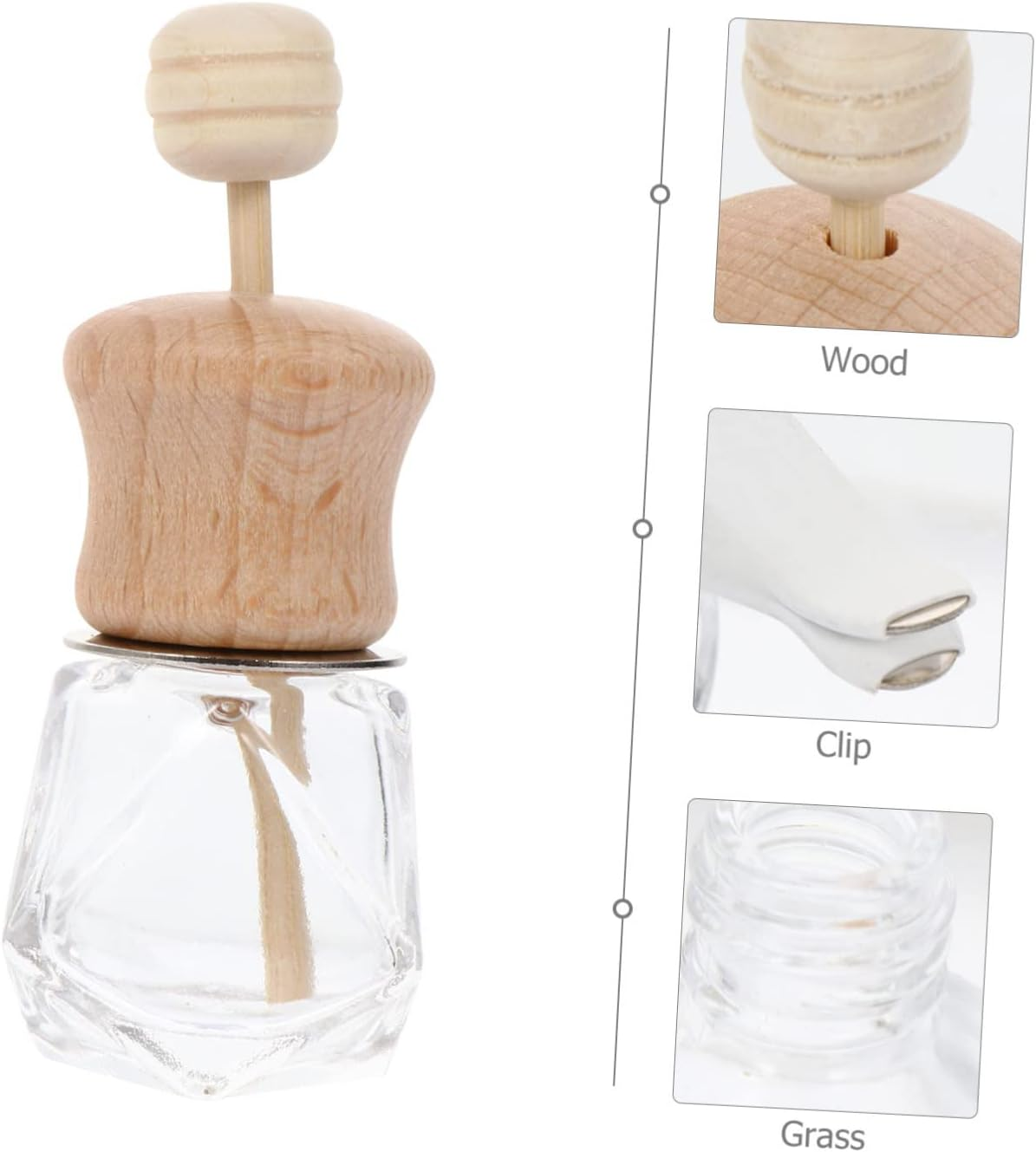 STOBAZA 3Pcs Car Diffuser Bottles for Essential Oils Compact Aromatherapy Containers for Vehicle Use Easy Installation Lightweight Design image number 6