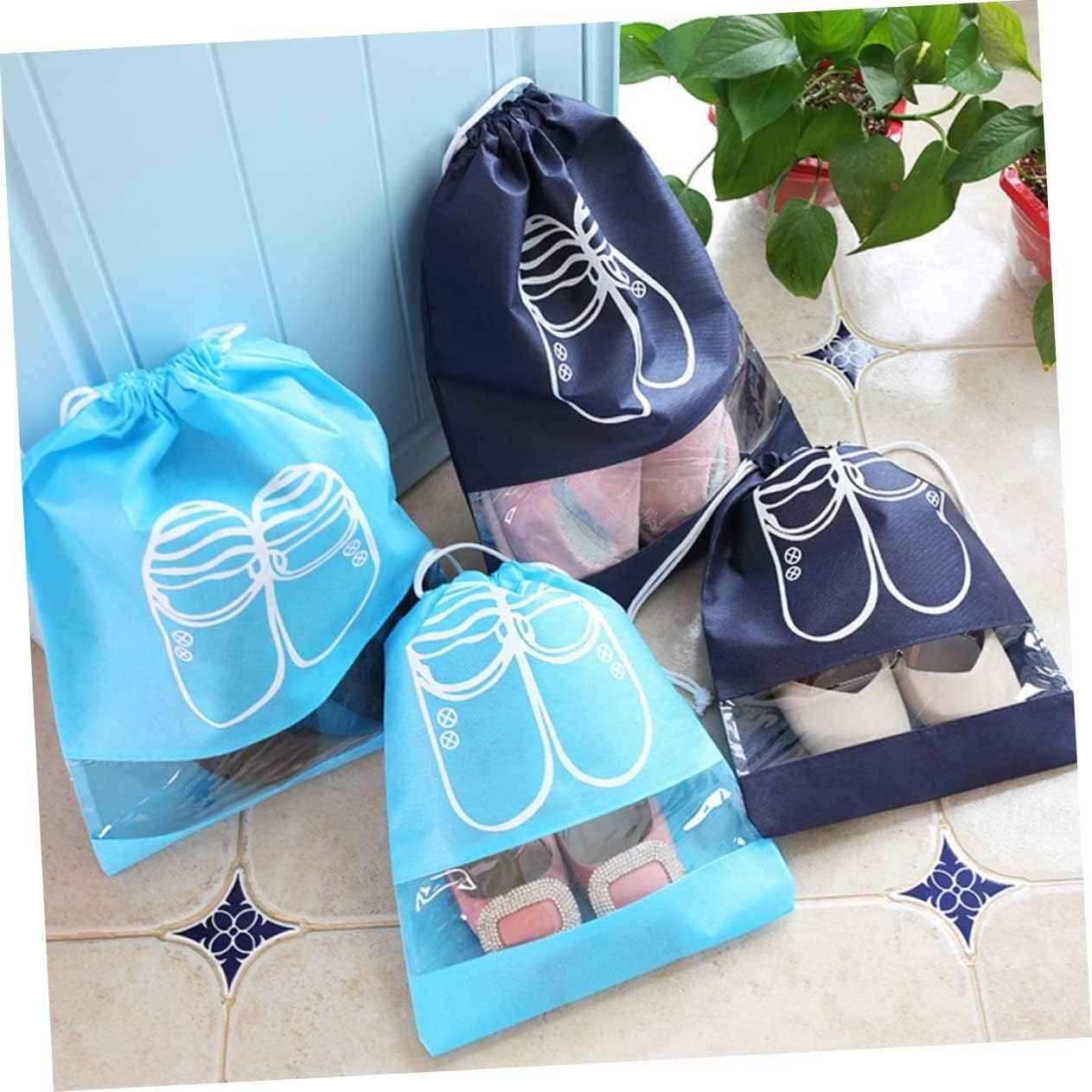 WOFASHPURET 10Pcs Shoes Cloth Storage Bags Pouch for Travel Shoes Bag Organizer Cover for Packing and Organizing during Travel