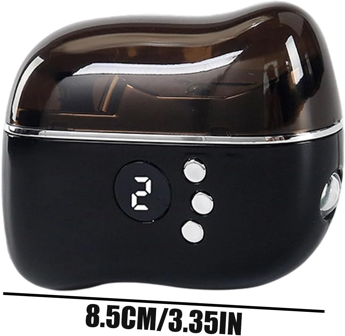 Electric Nail Clipper | Toenail File with LED Light,Portable Fingernail File - for Women Men Busy Professionals Home Office Dormitory Apartment Salon - Black image number 3