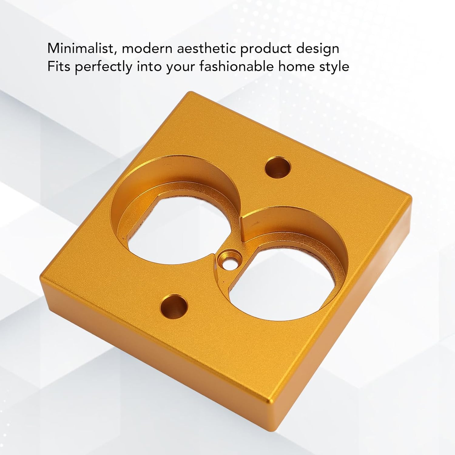 SENECESLI Hifi Speaker Terminal Panel, Superior Performance Power Outlet for Home Theater Enthusiasts, Aluminum Alloy (Gold) image number 1