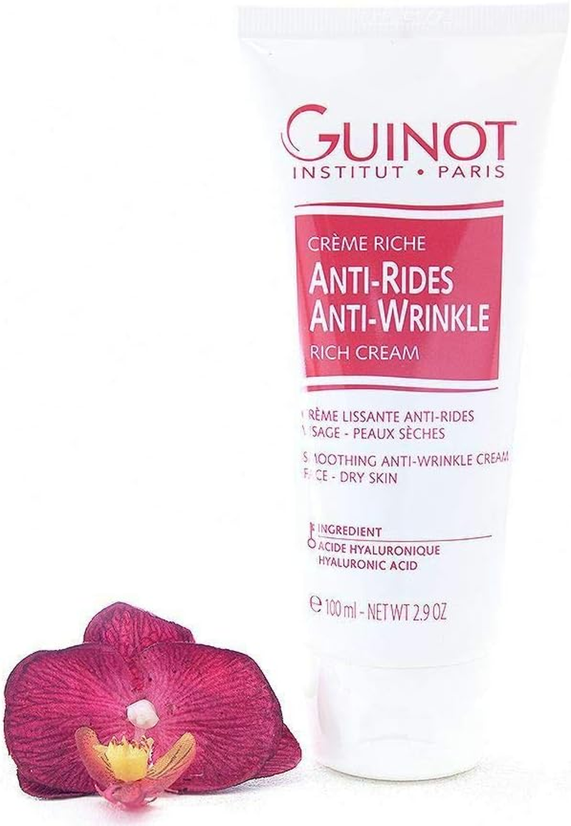 Guinot Anti-Wrinkle Rich Cream - Smoothing Anti-Wrinkle Cream 100Ml (Salon Size)