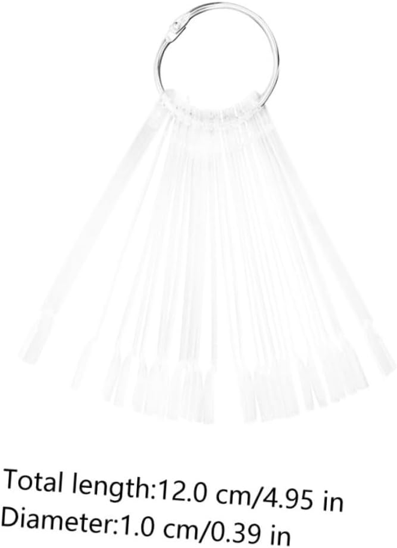 FOYTOKI 150Pcs Nail Art Display Tips Cards Practice Nails for Beginners Tech Supplies Manicure Sample Plates image number 2