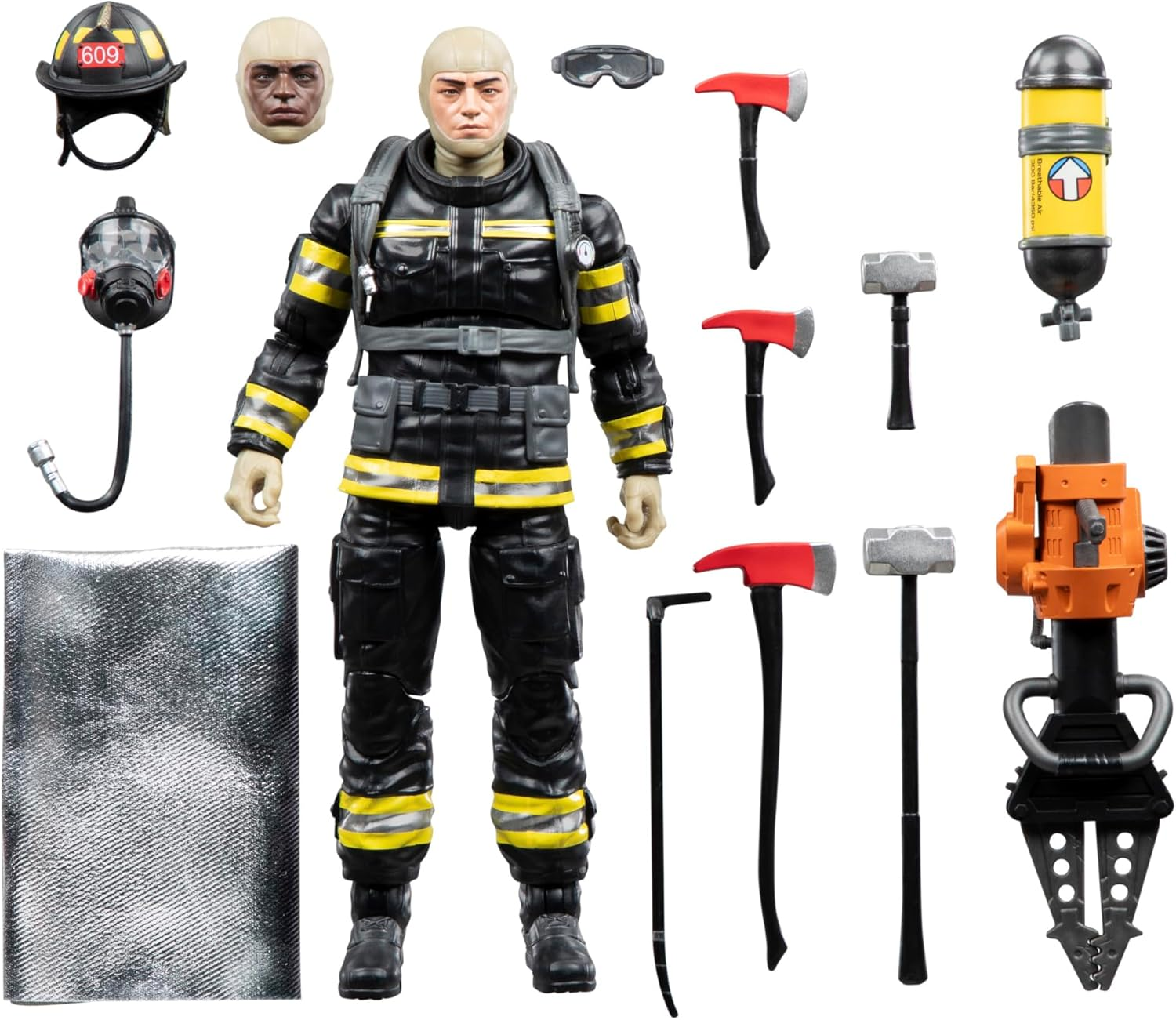G.I. Joe Classified Series Legacy Collection - Search & Rescue Firefighter, Collectible 6 Inch Action Figure with 14 Accessories image number 6