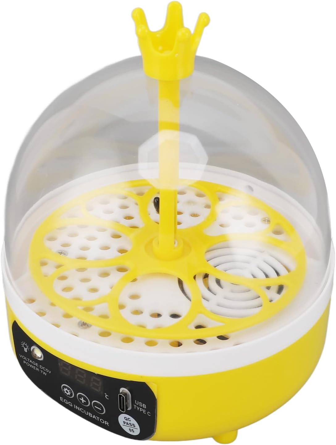 Poultry Hatching Machine Egg Incubator with ABS Transparent Lid for School (Auto Turning) image number 1