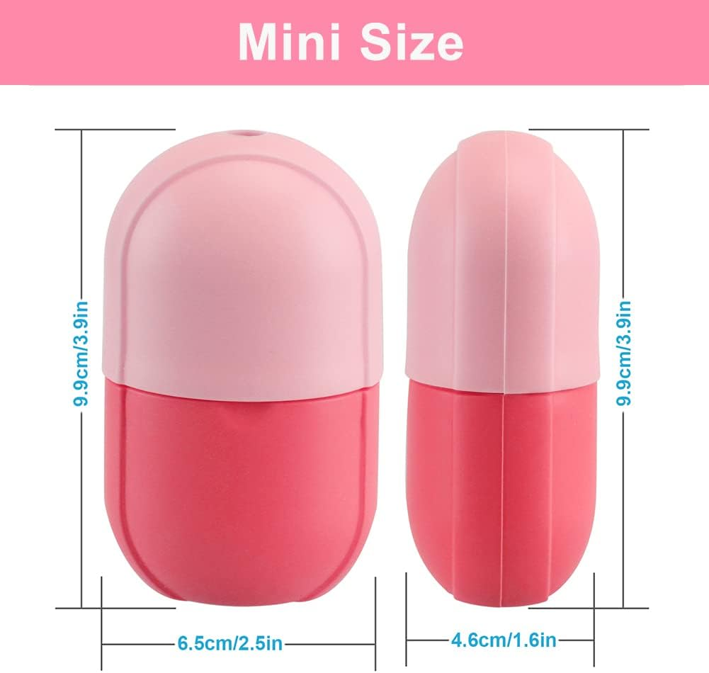 Mini Beauty Ice Face, Ice Mold for Face, Reusable Ice Face Mold, Face Ice Holder Ice Roller for Face and Eye (Pink) image number 5