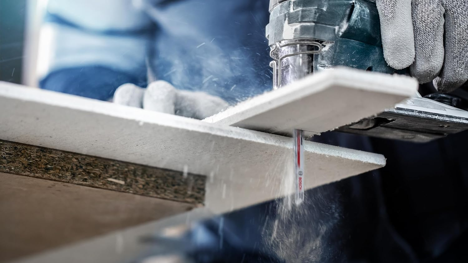 Bosch 3X Expert Fiber Plaster T141HM Jigsaw Blade (For Fibre Cement Boards, Drywall Board, Length 100 Mm, Professional Accessory Jigsaw) image number 6