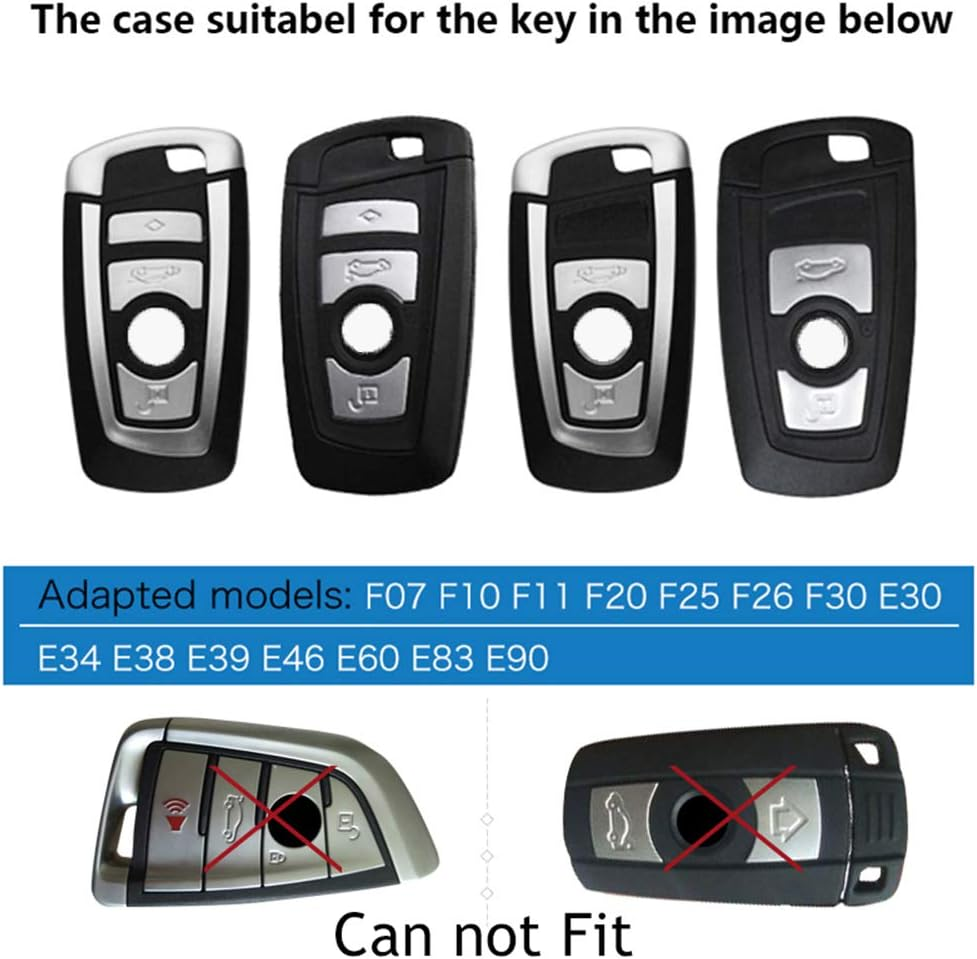 QBUC for Key Fob Cover Protective Case, Soft TPU Anti-Dust Protection Key Case Shell Keyless Remote Control Smart Car Key Protector&iexcl;&shy; Bmw-Blue image number 1