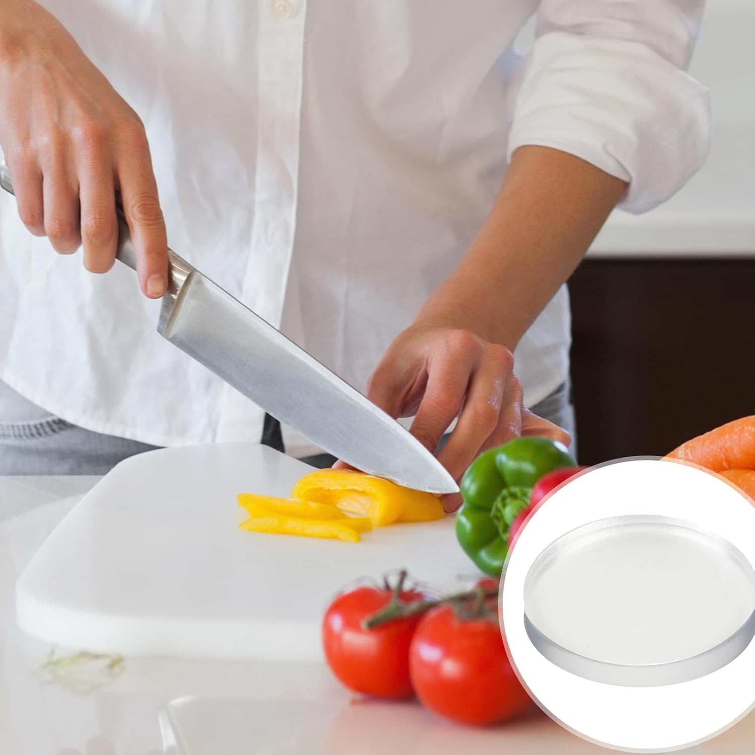 72Pcs Glass Table Top anti Slip Pads Bumpers 15 * 2Mm Clear Silicone Bumper Pads Rubber Cabinet Bumpers Dots for under Glasses Non Slip Furniture Pad Self Adhesive image number 3