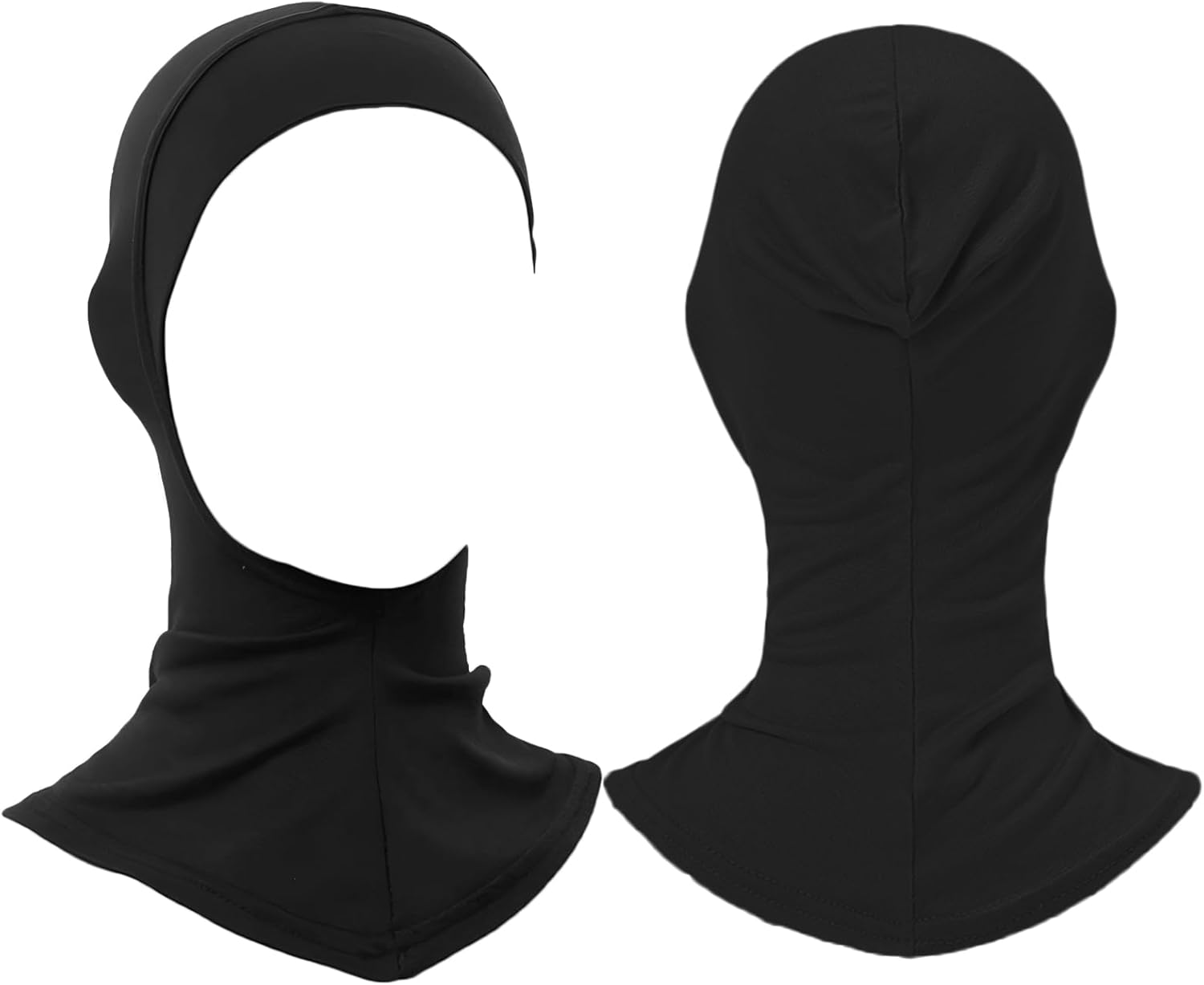 CENZICOM Hijab Cap for Women, 2 Pack, Adjustable Turban with Full Neck Coverage, Stretchy image number 3