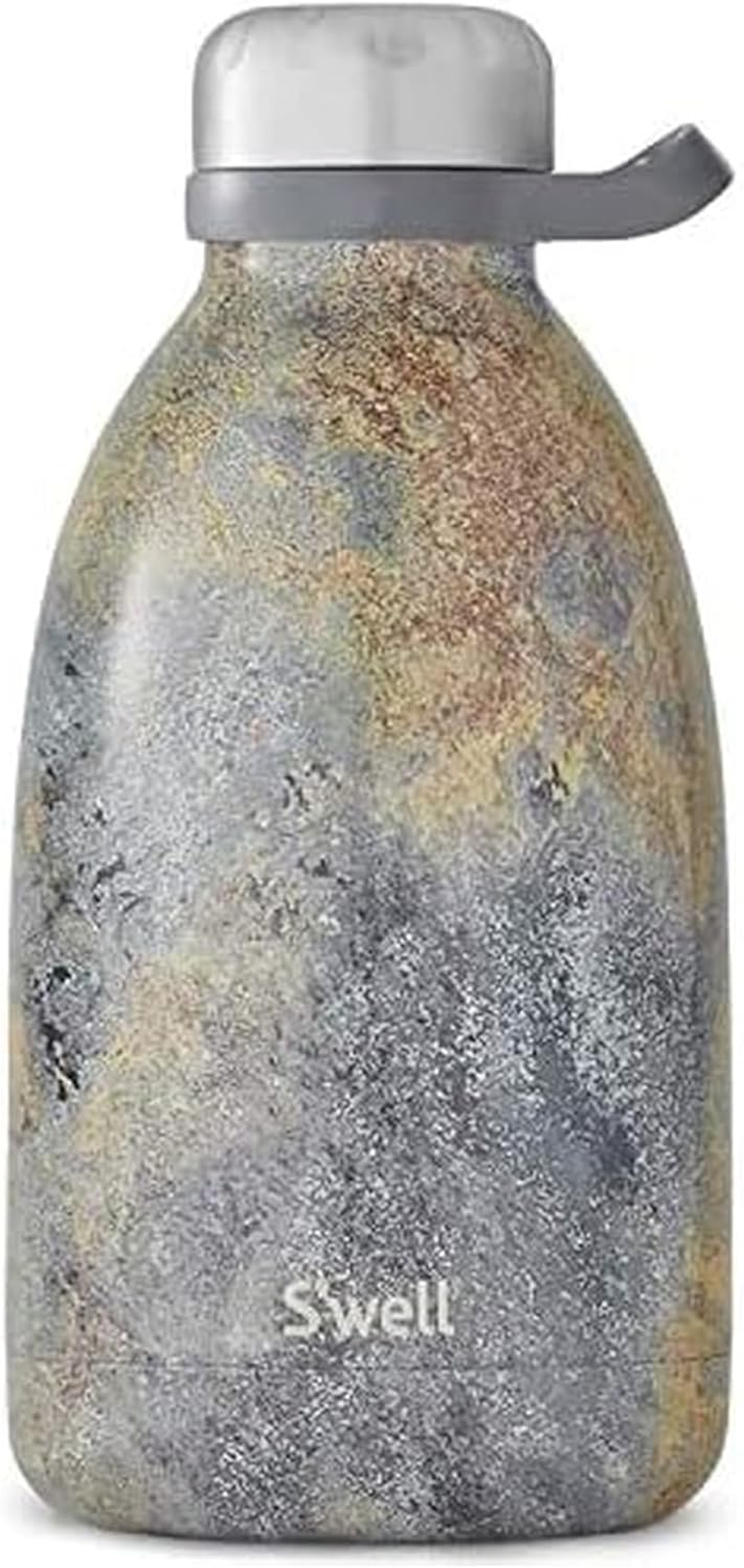 S'Well Stainless Steel Roamer Bottle, 40Oz, Onyx, Triple Layered Vacuum Insulated Containers Keeps Drinks Cold for 48 Hours and Hot for 16, BPA Free