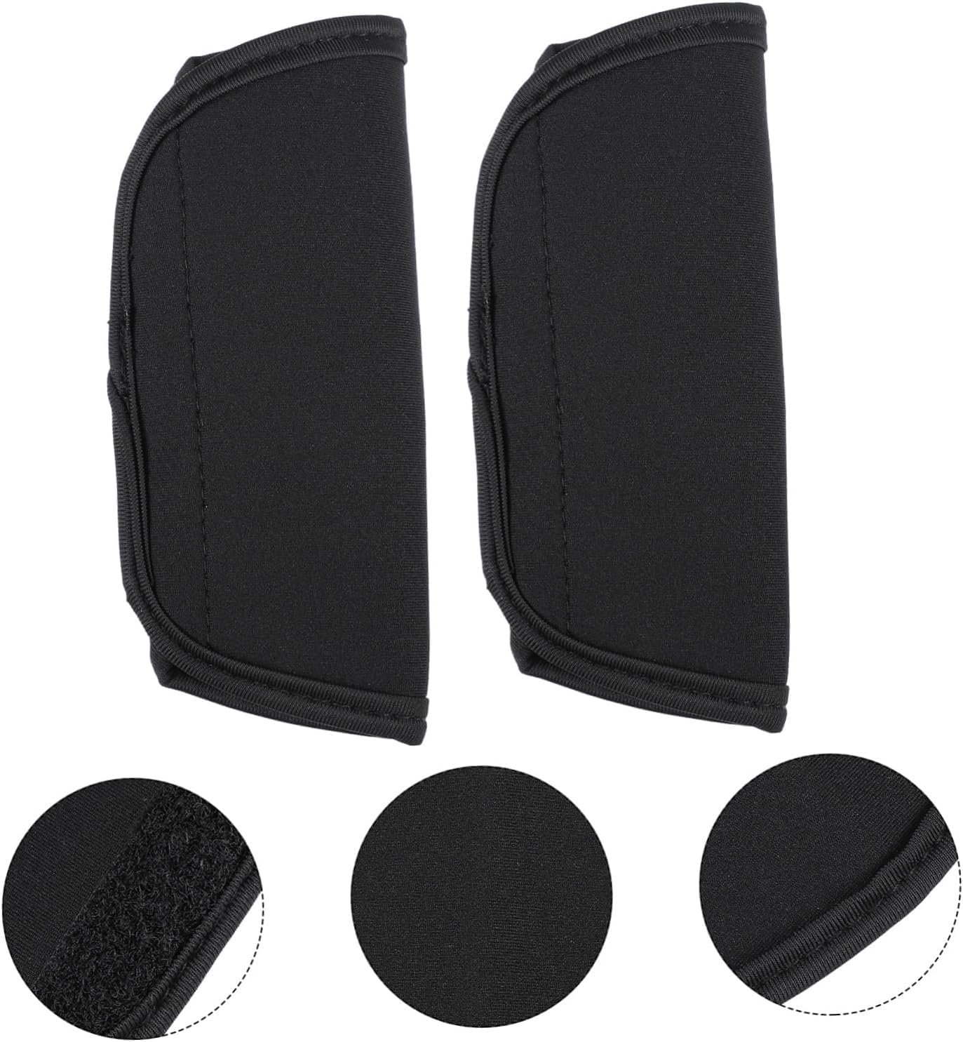 WADY 4Pcs Stroller Handle Bar Covers, Covers Handle, Soft, Anti-Slip, Easy to Install Sticky Design for Prams, Pushchair Bar Cover Cotton Cloth, Stroller Fabric Handle Sleeve Bar image number 2