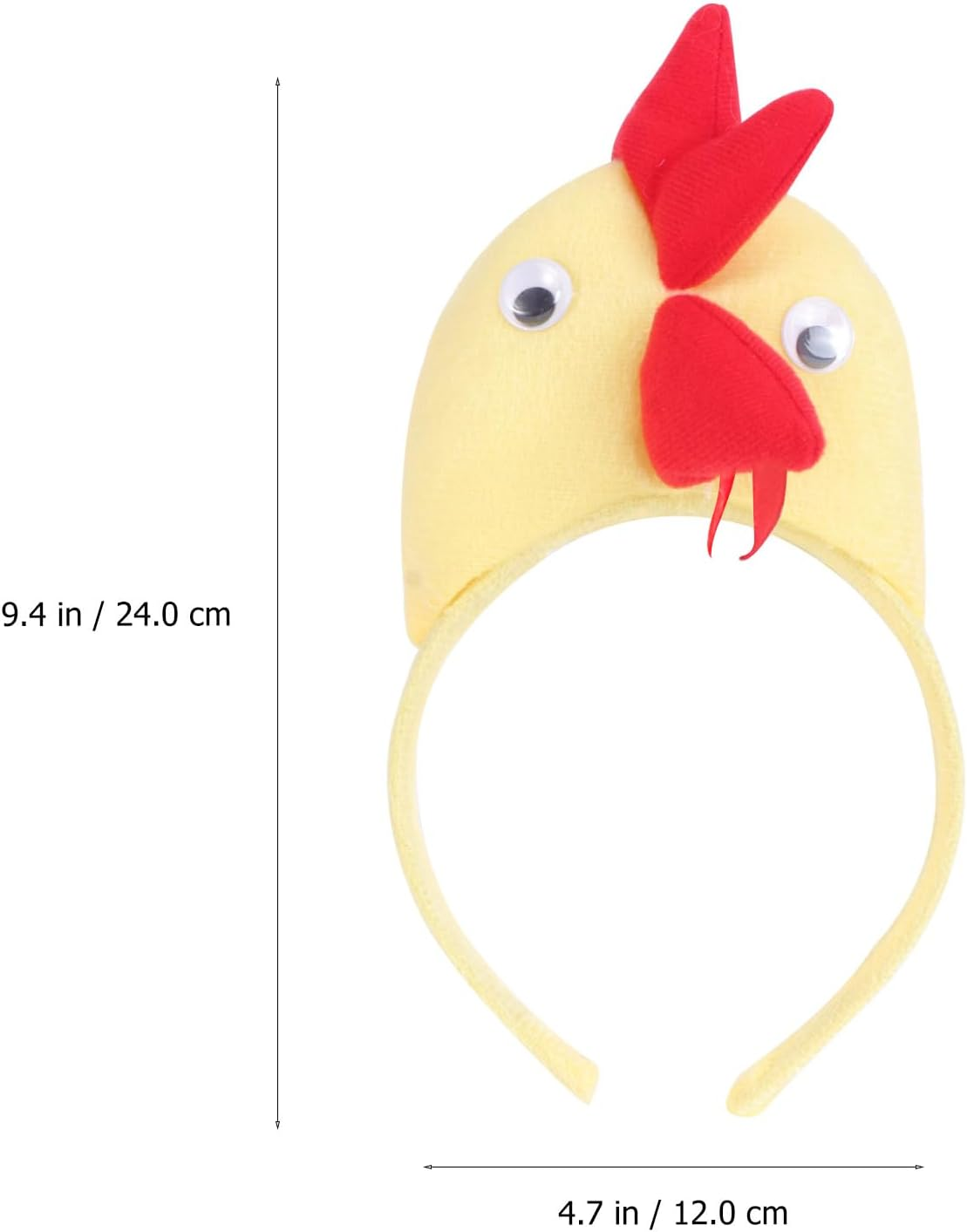FOMIYES Chicken Headband, Easter Chick Animal Hair Hoop, Rooster Headband for Costume Party Photo Props Dress up Supplies (2Pcs) image number 3