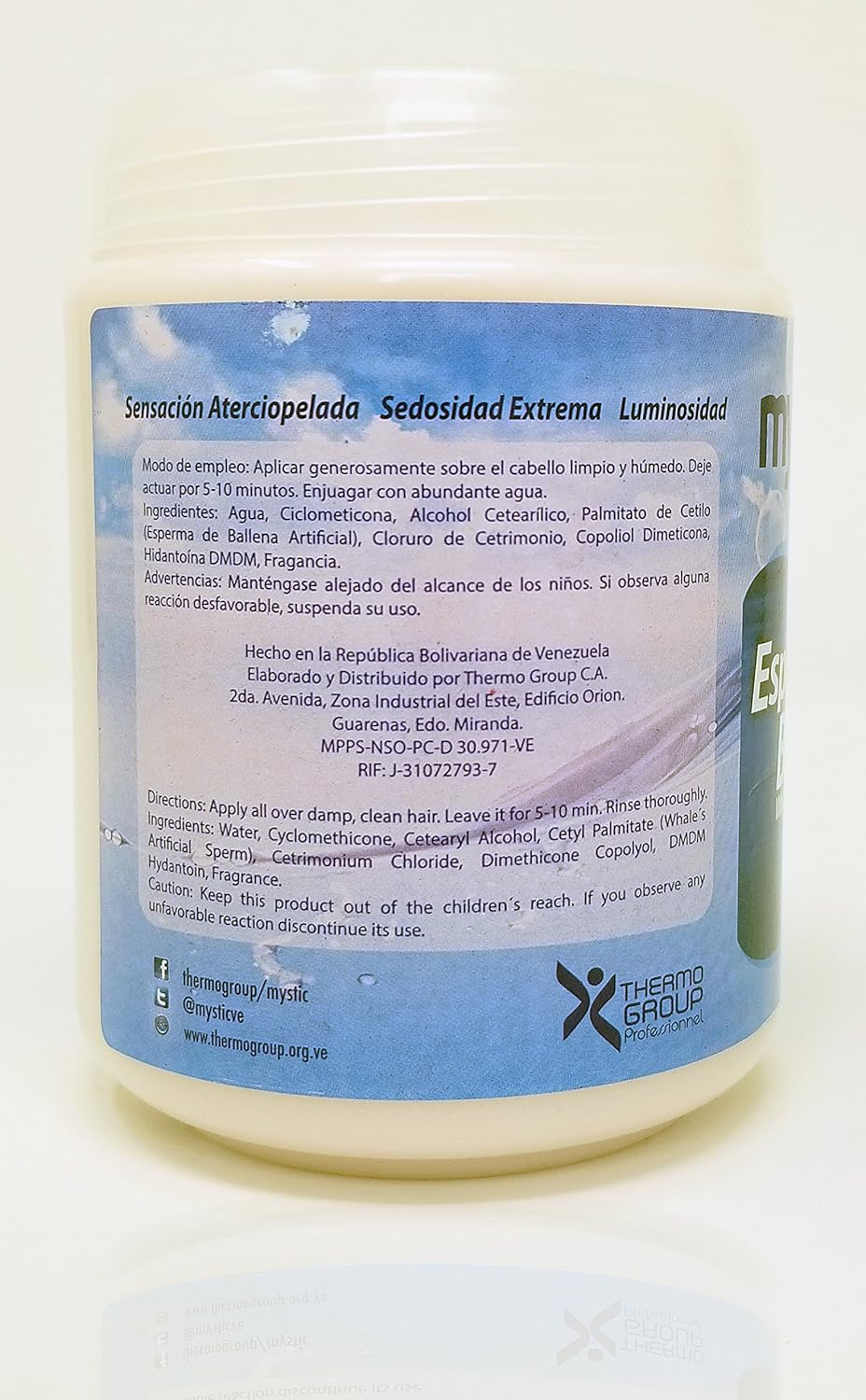 Kleravitex Whale Hair Mask Treatment for Damaged Hair 35 Oz - Nourishes and Repairs Dry Hair - Deep Conditioning for Shiny and Smooth Hair image number 1