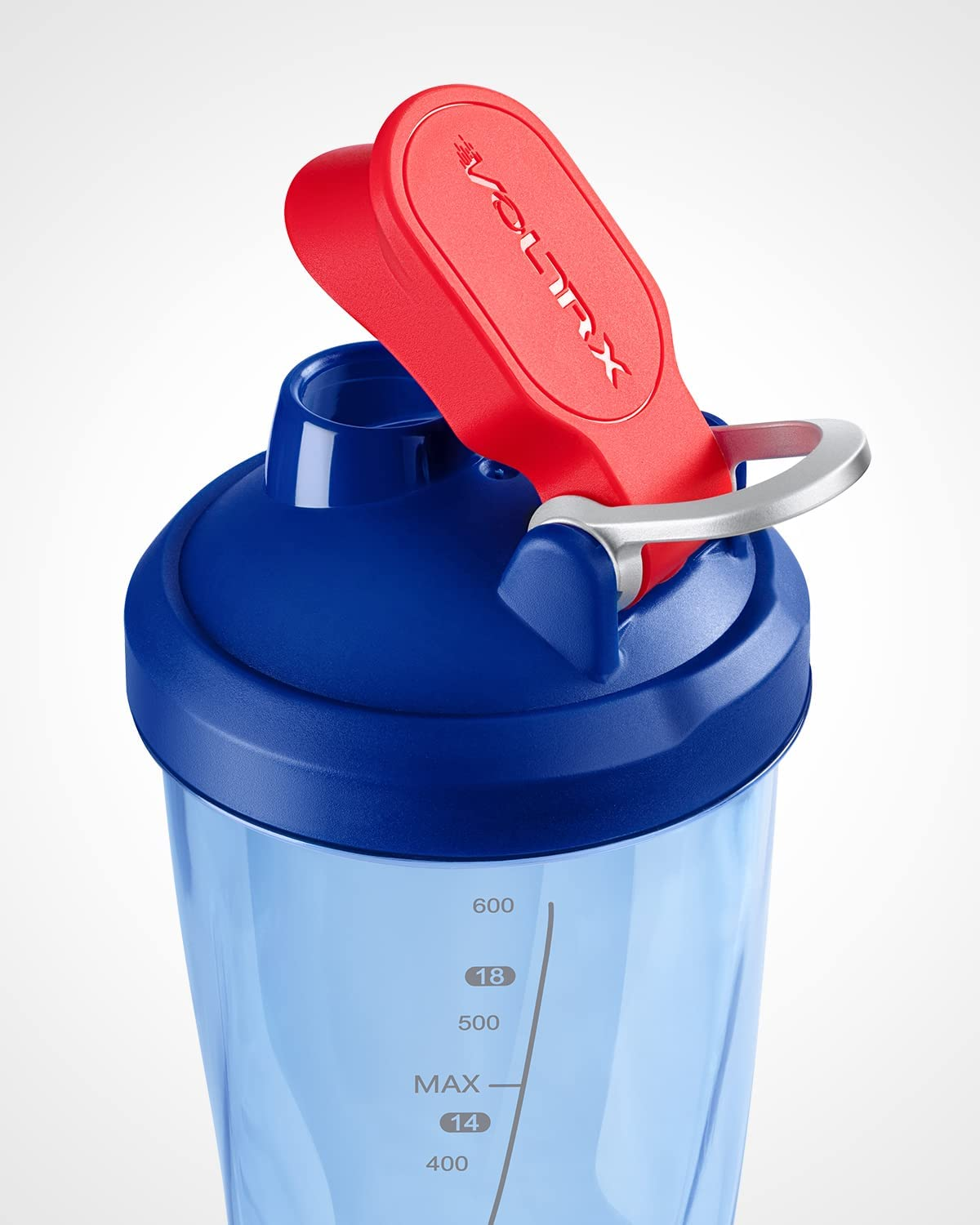 VOLTRX Electric Shaker Bottle- Vortexboost Portable USB C Rechargeable Protein Shake Mixer,Shaker Cups for Protein Shakes and Meal Replacement Shakes,Bpa Free,Waterproof,24 Oz(Power Blue) - Cyan  Green image number 6