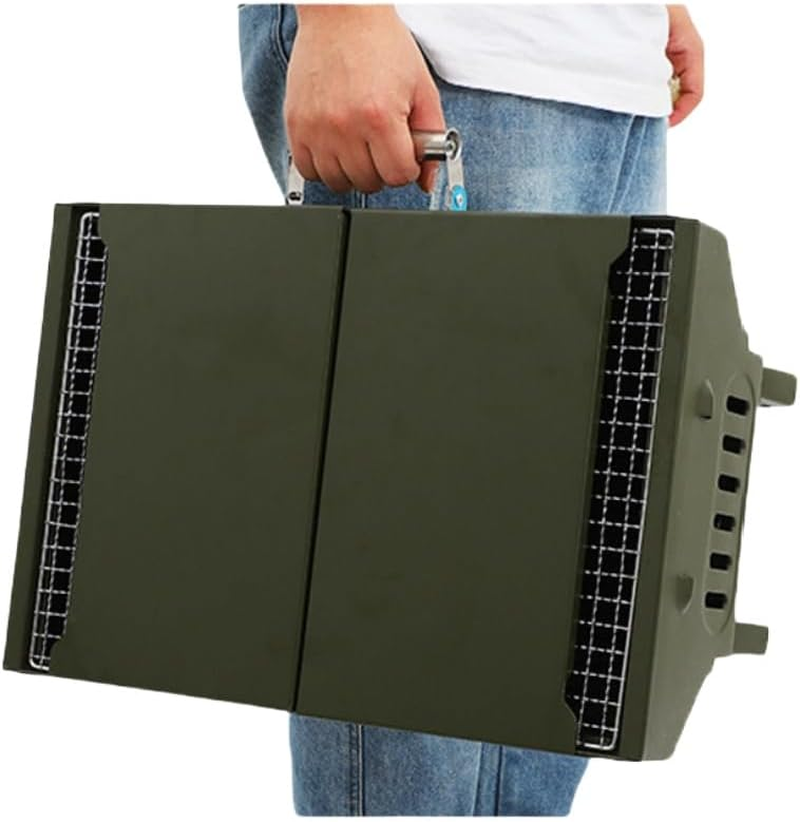 Charcoal Grills,Folded Patio Camping Barbecue Grill,Bbq Barbecue Stove Carbon Grill Barbecue Utensils for Garden Backyard Party Picnic Camping Outdoor Cooking,Portable Foldable Barbecue Charcoal Grill image number 3