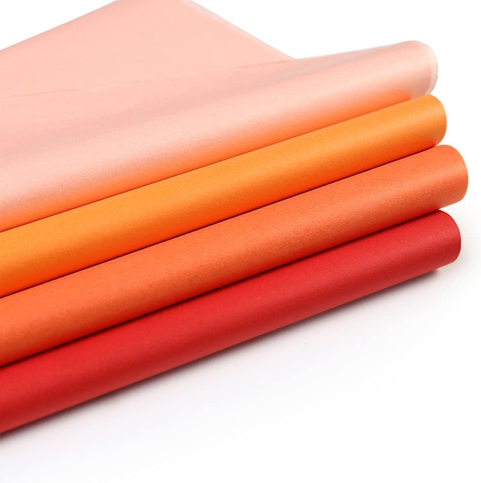 160Pcs Multi-Color Tissue Paper Sheets 50X35Cm - Perfect for Weddings, Birthdays, DIY Crafts, and Holiday Decor (Red Series) (Red Series)