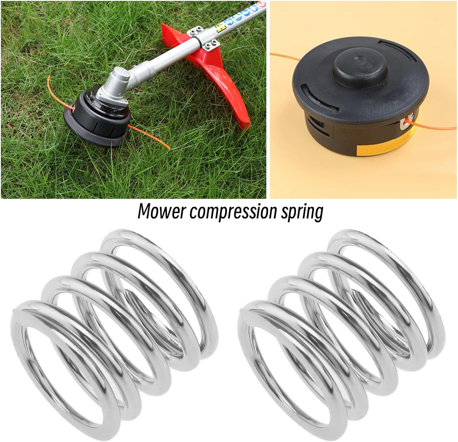 Emagtech 2PCS Compression Spring 231352-0 Compatible with Makita DUR181 DUR181Z DUR141Z DUR140 DUR141 DUR180Z Trimmer Head Spring 19Mm Height 21Mm Width image number 2