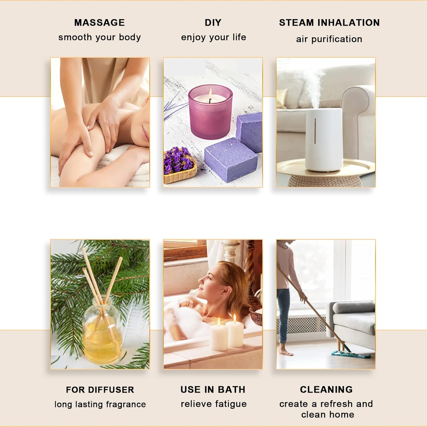 EUQEE Cardamon Essential Oil 118ML Premium Cardamon Oil with Glass Dropper, Great for Diffusers, Aromatherapy, Skin Body Hair Care, Soap Candle Making - 4 Fl.Oz image number 5