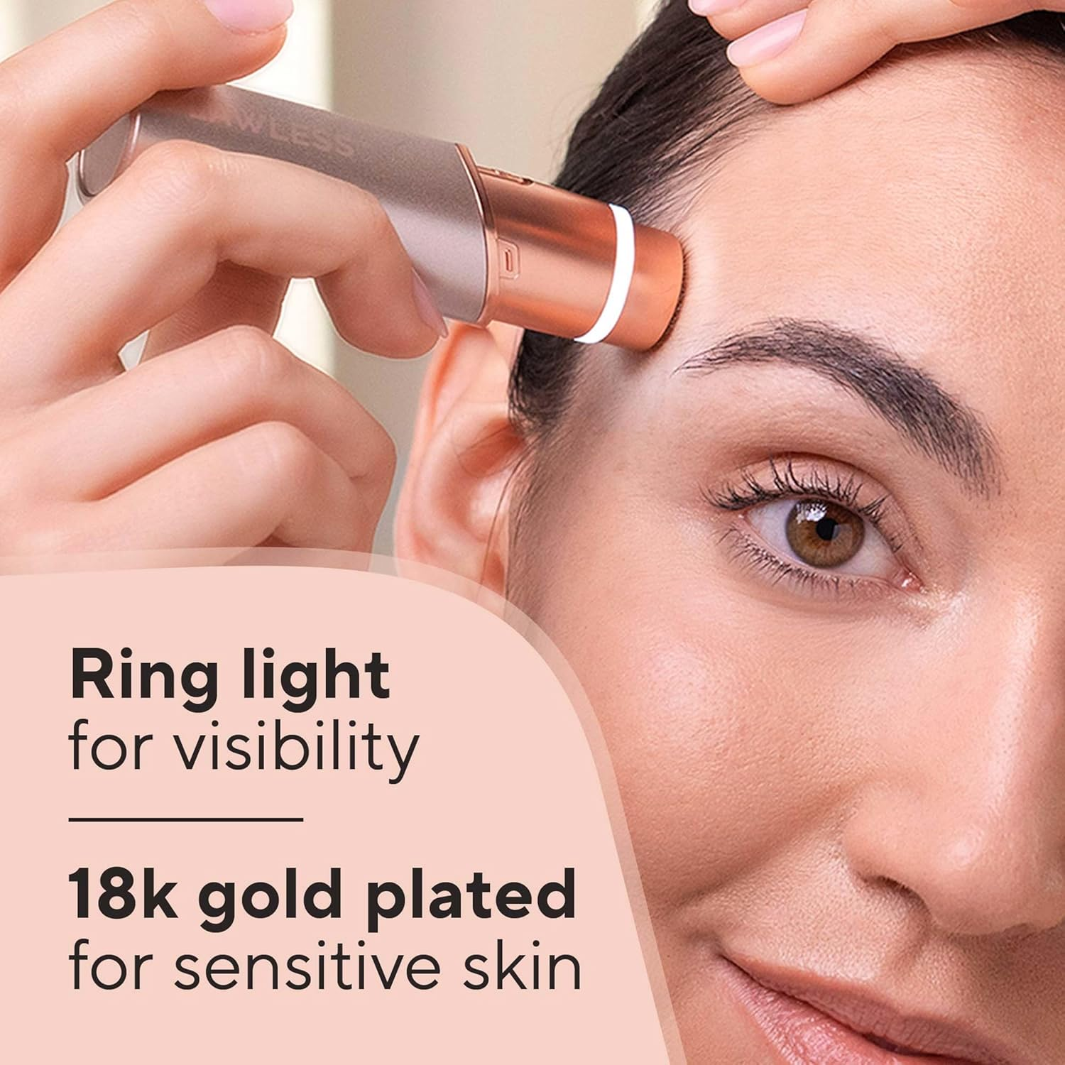 Finishing Touch Flawless Facial Hair Remover for Women, Electric Face Razor with LED Light-New Version (Amazon Exclusive)