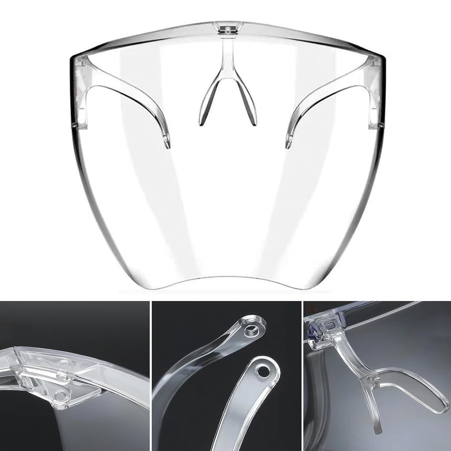 Full Face Shield - Anti-Fog Protective Full Face Shield,High-Definition Protective Facial Cover Anti-Fog Eye Protection for Painting, Construction & Mowing image number 5