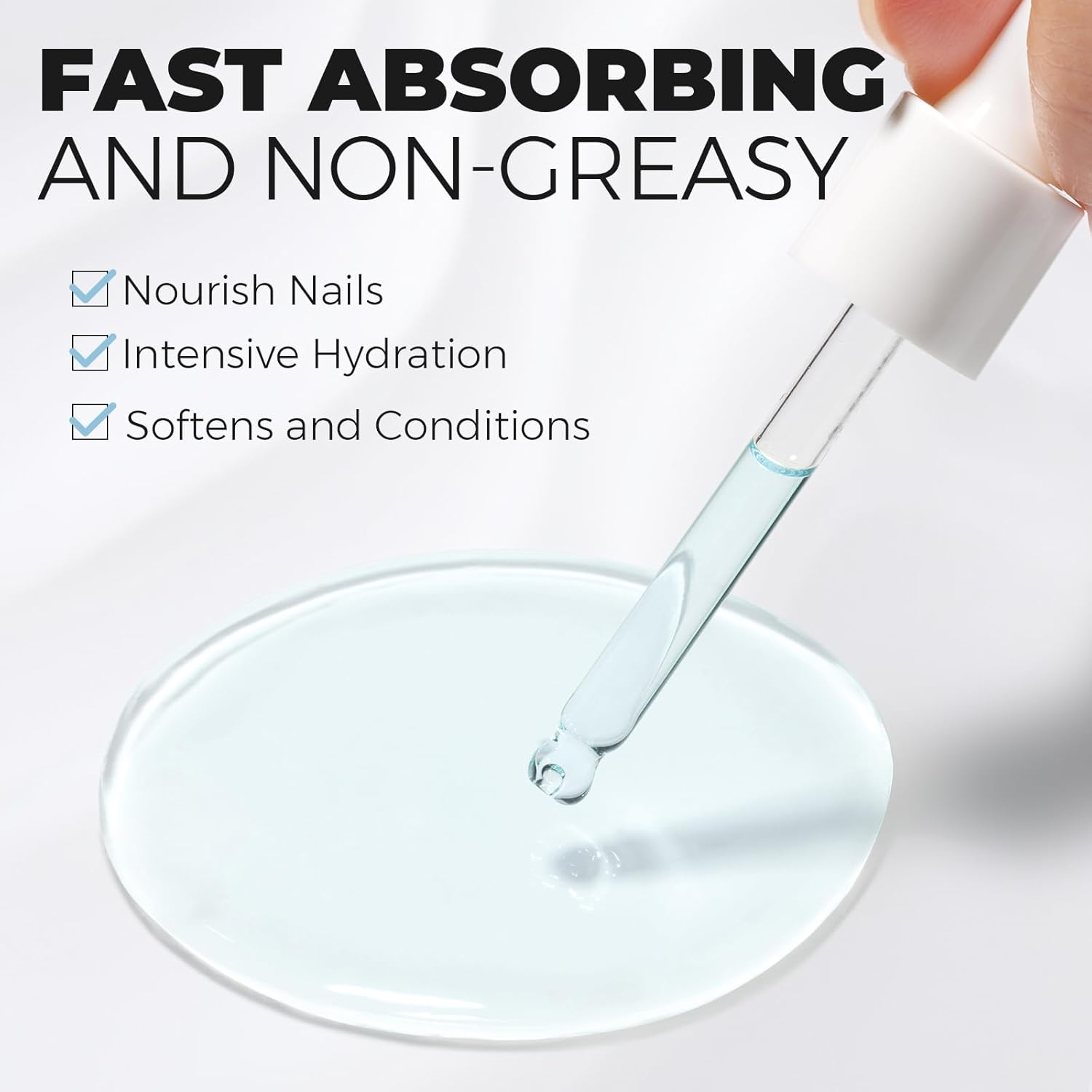 TOMICCA Nail Cuticle Oil Plant Professional Nail & Cuticle Care Oil with Vitamin E, Nails Strengthener Deeply Hydrating and Nourishing for the Care and Repair of Dry Nails 15ML (Jasmine) - Jasmine image number 4