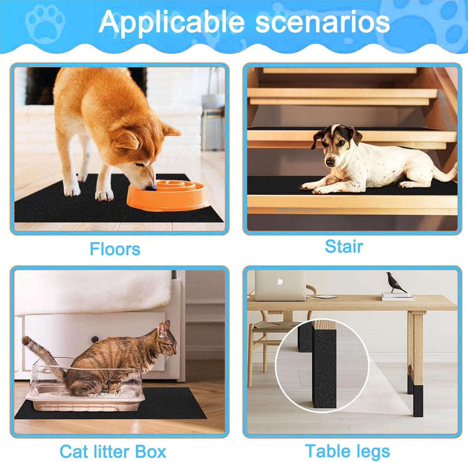 5-Pack Dog Nail Scratch Board Refills - Sandpaper Replacement Pads for Pet Nail Trimming & Claw Care (Fits Cats & Dogs) image number 2