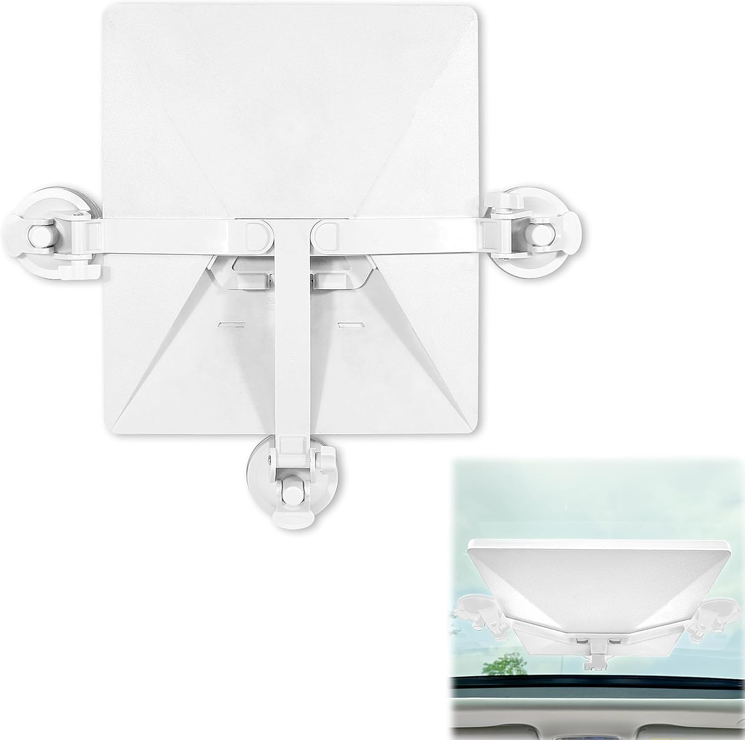 Foldable Starlink Mini Car Mount with Suction Cups，Quick Release Sunroof/Moonroof Mount for Car, RV, Boat, Truck Glass (Black)